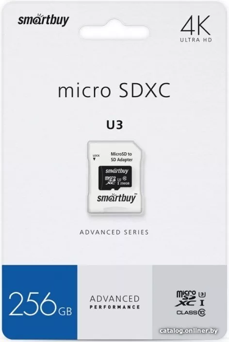 Карта памяти SmartBuy microSDXC SB256GBSDU1A-AD 256ГБ