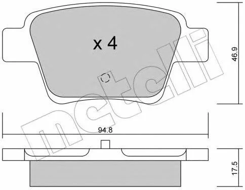 Тормозные колодки Metelli 2206390