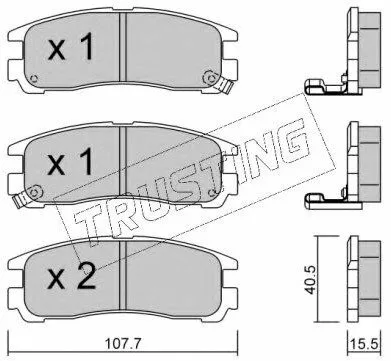 Изображение Тормозные колодки Trusting 4130