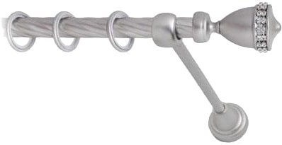 Карниз для штор Lm Decor Кубок (сатин, витая, 2.8м 25мм, 1 ряд)