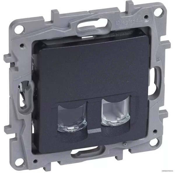 Розетка Legrand Etika 672652 (антрацит)