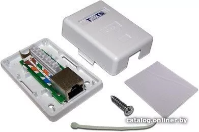 Розетка компьютерная TWT TWT-SM1-45/S6-WH