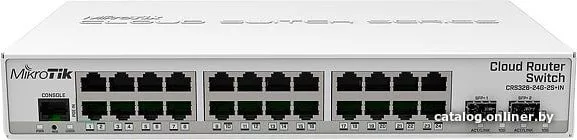 Управляемый коммутатор 3-го уровня Mikrotik CRS326-24G-2S+IN