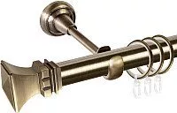 Карниз для штор АС ФОРОС Grace D25Г составной + наконечники Эмпория (3