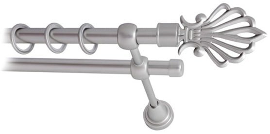 Карниз для штор Lm Decor Веер (сатин, гладкая, 3м 16мм, 2 ряда)