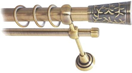 Карниз для штор Lm Decor Византия (антик, гладкая, 4м 16мм, 1 ряд)