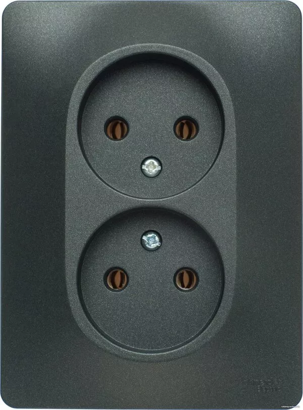 Розетка Schneider Electric Glossa GSL000720 (антрацит)