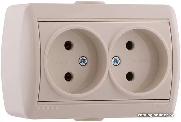 Розетка Lezard Nata 710-0300-128 (кремовый)