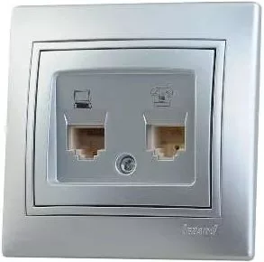 Розетка компьютерная Lezard Mira 701-1010-143
