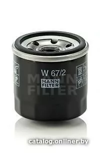 Масляный фильтр MANN-filter W672