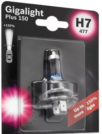 Галогенная лампа Bosch H7 Gigalight Plus 150 1шт