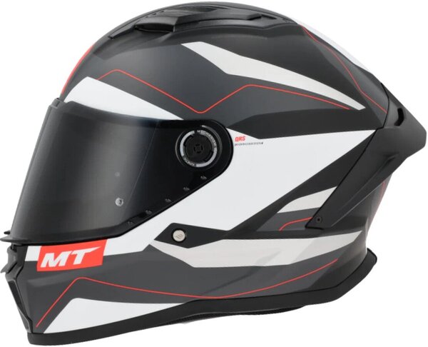 Мотошлем MT Helmets Stinger 2 Micro (S, черный/белый)