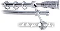 Карниз для штор Lm Decor Византия 066 2р гладкий 25/16мм (хром, 3.2м)