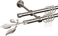 Карниз для штор АС ФОРОС Grace D16Г/16Г + наконечники Баваро (1.4м, са