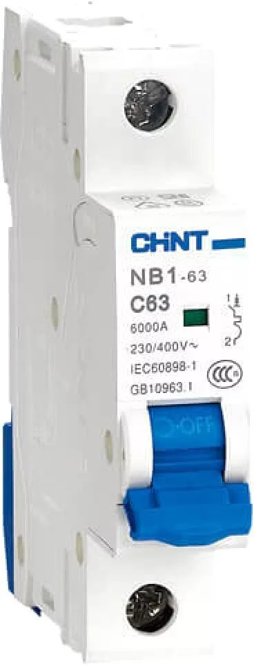 Выключатель автоматический Chint NB1-63H 1P 6A 10кА C (R) 179793