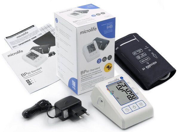 Автоматический тонометр Microlife BP B2 Standard (манжета M, сетевой а