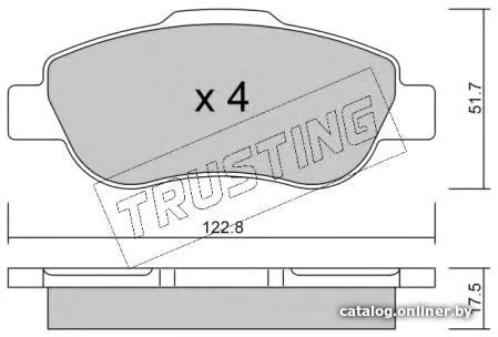 Тормозные колодки Trusting 6540