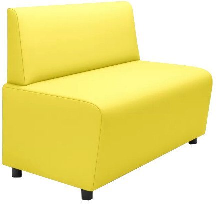 Диван Mio Tesoro Бафф (экокожа/желтый)