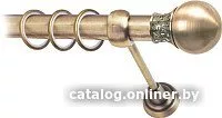 Карниз для штор Lm Decor Тифани 037 1р гладкий 25мм (антик, 4м)
