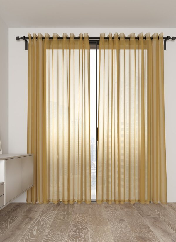 Тюль Loon Лайтинг на люверсах 11 м (золотой)