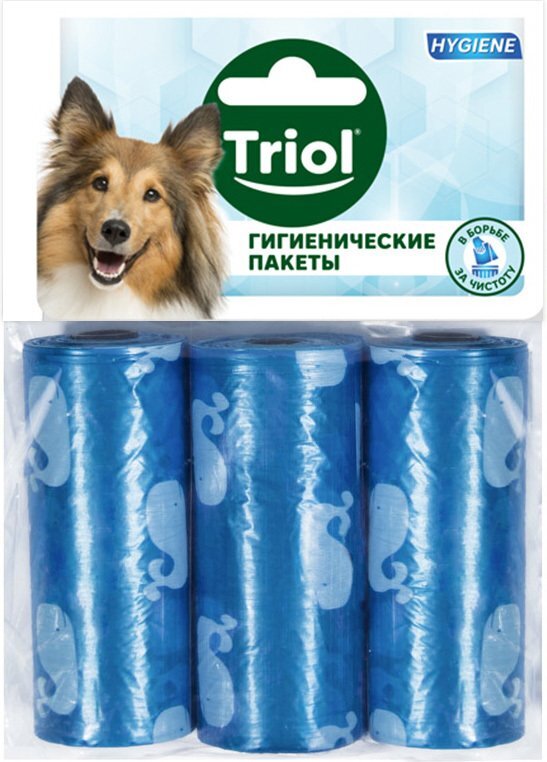 Пакеты гигиенические Triol 30531005 (3x15 шт, цвет в ассортименте)