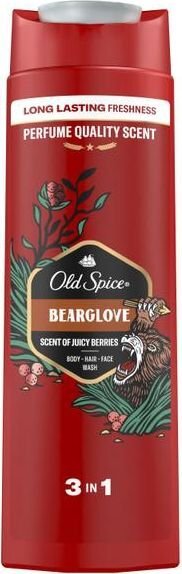 Old Spice Гель для душа + шампунь 3 в 1 Bearglove 400 мл