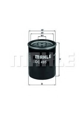 Масляный фильтр Mahle Knecht OC495