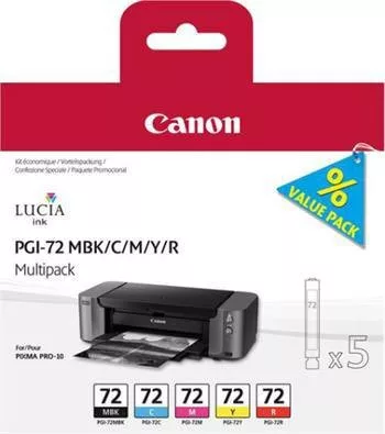 Картридж Canon PGI-72 MBK/C/M/Y/R Multi [6402B009]