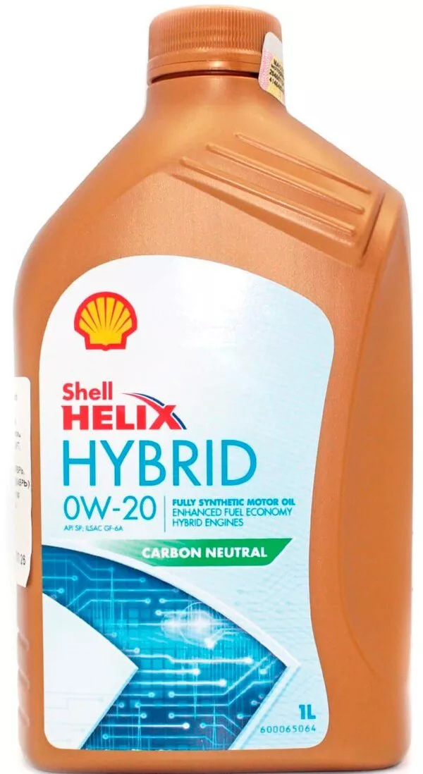 Моторное масло Shell Helix Hybrid 0W-20 1л
