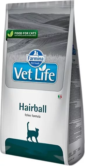 Сухой корм для кошек Farmina Vet Life Hairball (способствует выведению