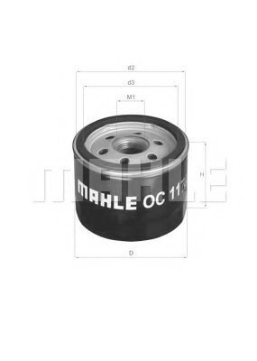 Масляный фильтр Mahle Knecht OC11