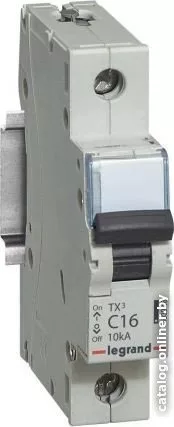 Выключатель автоматический Legrand TX3 1P C 16A 1П 6000/10kA 403916