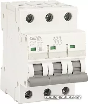 Выключатель автоматический GEYA GYM8 3P 16А C 4.5кА GYM83P16C