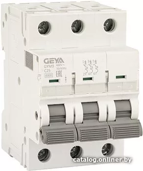 Выключатель автоматический GEYA GYM9 3P 25А C 6кА GYM93P25C