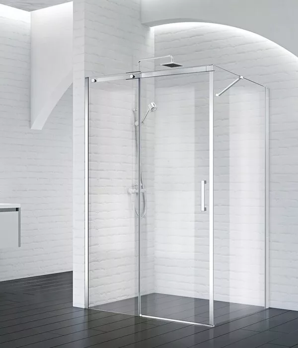 Душевой уголок BelBagno ACQUA-AH-1-130/100-C-Cr (прозрачное стекло)