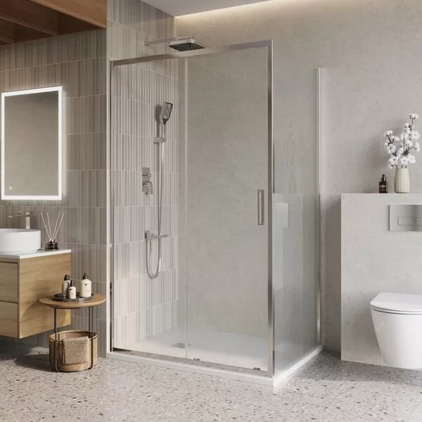 Душевой уголок BelBagno LUCE-AH-1-110/100-C-Cr