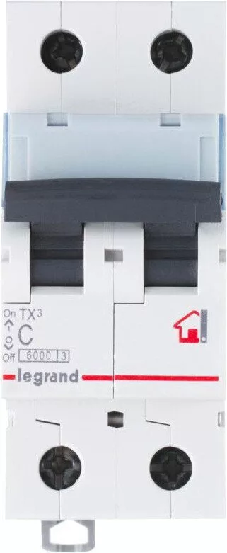 Выключатель автоматический Legrand TX3 2P 10A B 6kA 2M 403984