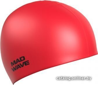 Шапочка для плавания Mad Wave Intensive Big (красный)