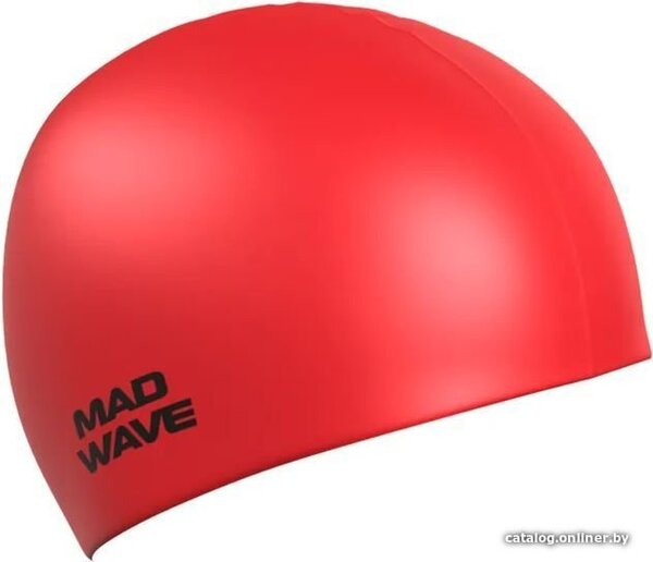Шапочка для плавания Mad Wave Metal (красный)