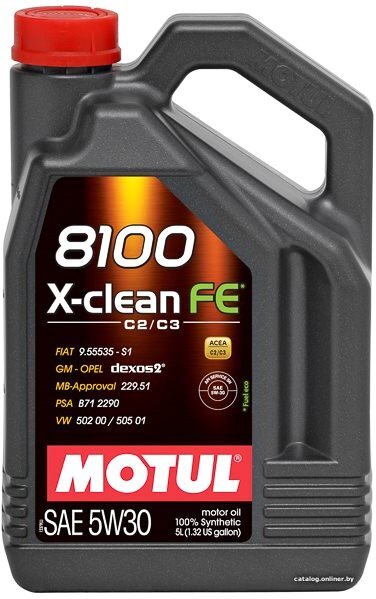 Моторное масло Motul 8100 X-clean FE 5W-30 5л