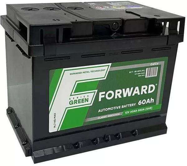 Автомобильный аккумулятор Forward Green 6СТ-60 п.п. (60 А·ч)