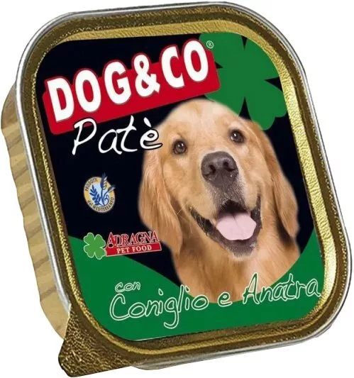 Консервированный корм для собак Adragna Dog&Co паштет из кролика и утк