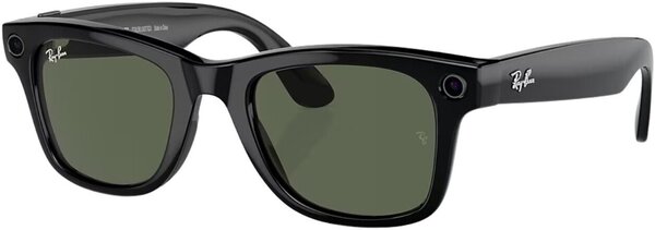 Умные очки Ray-Ban Meta Wayfarer RW4006 (черный матовый/зеленый, прозр