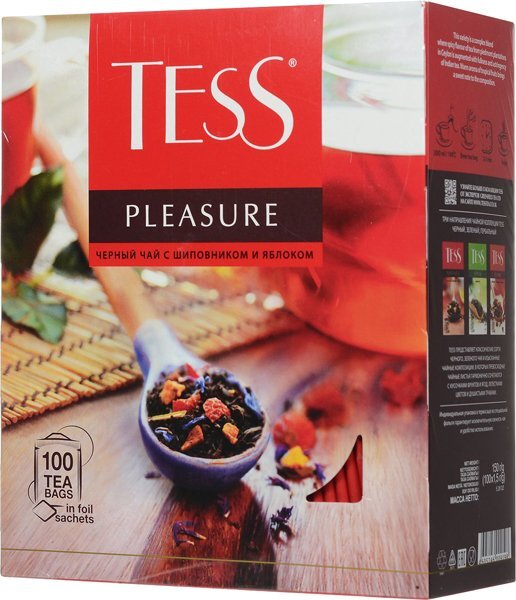 Черный чай Tess Pleasure 100 шт