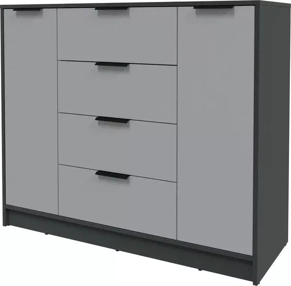 Тумба Интерлиния Концепт КТ-Т120 (серебро/антрацит)