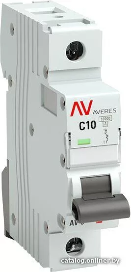 Выключатель автоматический EKF Averes AV-10 1P 10A (C) 10kA mcb10-1-10