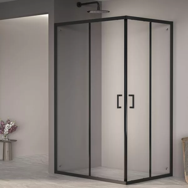Душевой уголок RGW PA-040B 3508104090-14 90x100 (черный/прозрачное сте