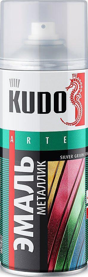 Эмаль Kudo универсальная Grain Finish KU-1059 0.52 л (серебристый квар
