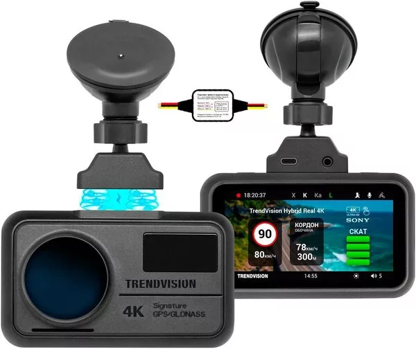 Видеорегистратор-радар детектор-GPS информатор (3в1) TrendVision Hybri