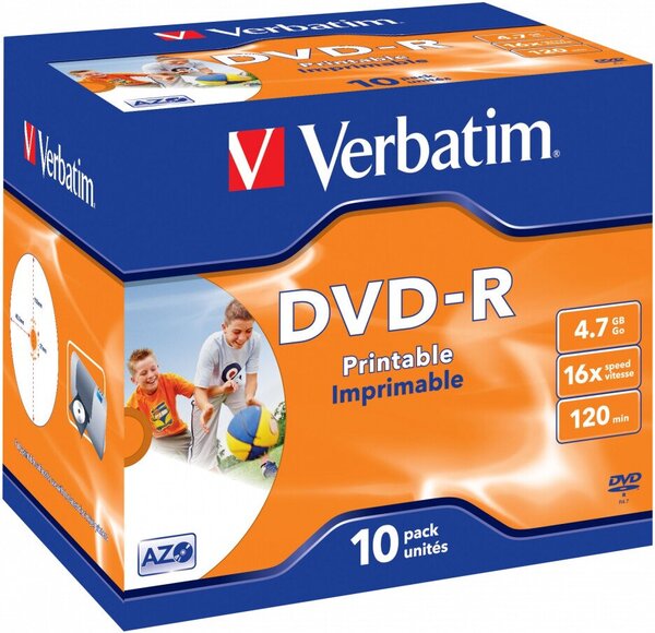 DVD-R диск Verbatim 4.7Gb 16x 43521 (10 шт.)